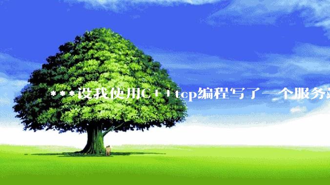 ***设我使用C++tcp编程写了一个服务端，该如何考虑它的网络安全问题？